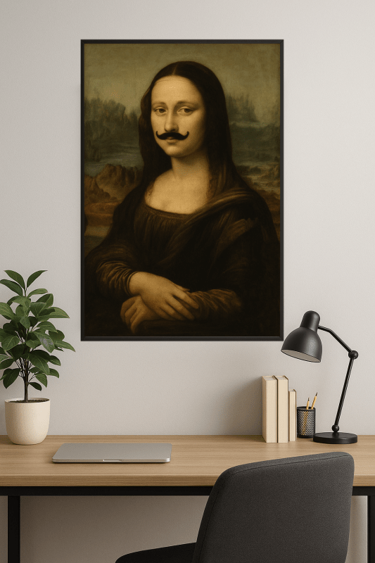 Mona Lisa Z Wąsami - CasaNookDecor