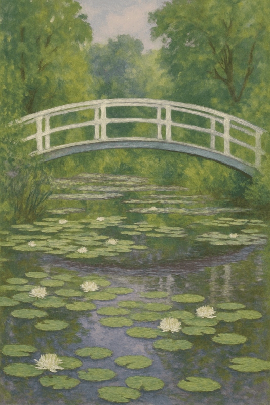 Most Monet'a nad Liliami Wodnymi - CasaNookDecor