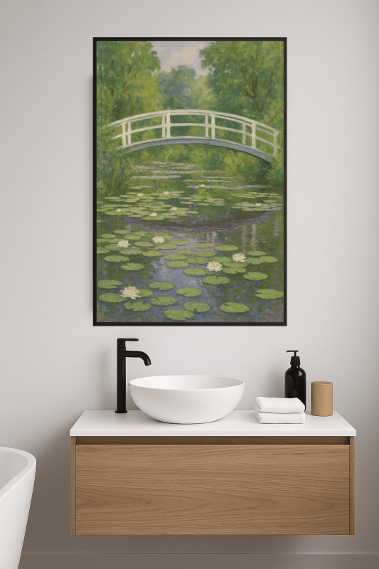 Most Monet'a nad Liliami Wodnymi - CasaNookDecor