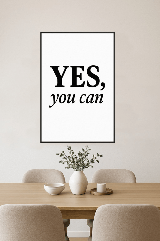 Motywacyjna Sztuka na Ścianę - CasaNookDecor