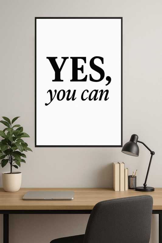 Motywacyjna Sztuka na Ścianę - CasaNookDecor