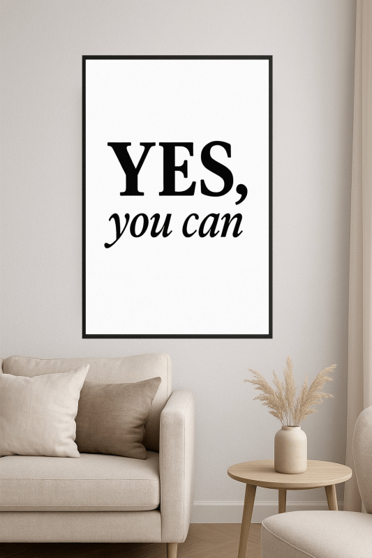 Motywacyjna Sztuka na Ścianę - CasaNookDecor