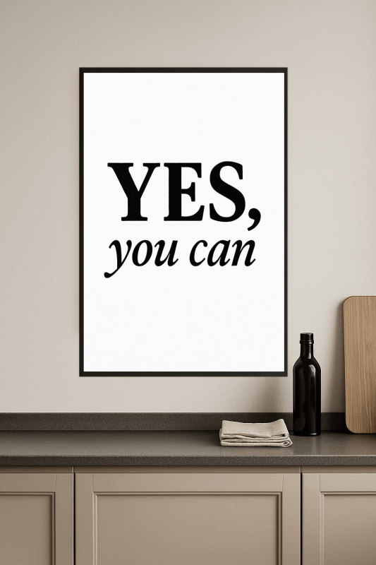 Motywacyjna Sztuka na Ścianę - CasaNookDecor