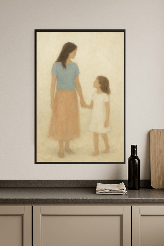 Na Brzegu Morza - Grafika Artystyczna - CasaNookDecor