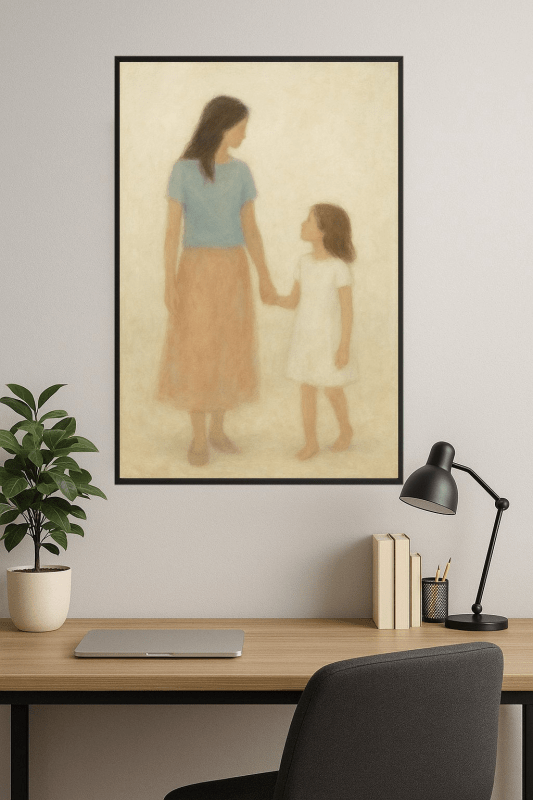 Na Brzegu Morza - Grafika Artystyczna - CasaNookDecor