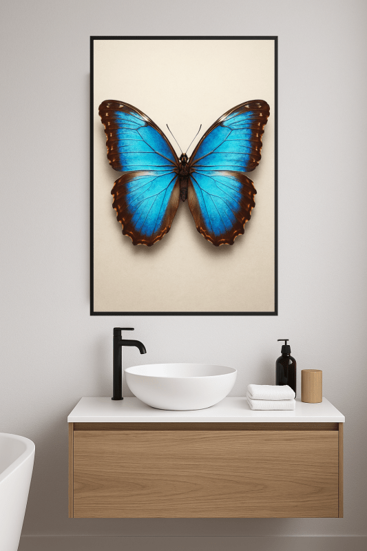 Niebieski Motyl - Druk Sztuki - CasaNookDecor