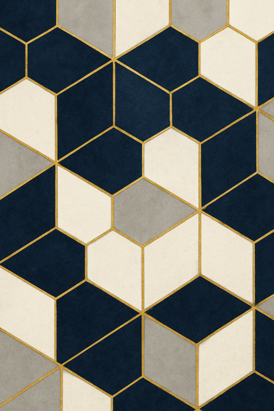 Nowoczesna Sztuka Geometryczna Sześciokąta - CasaNookDecor