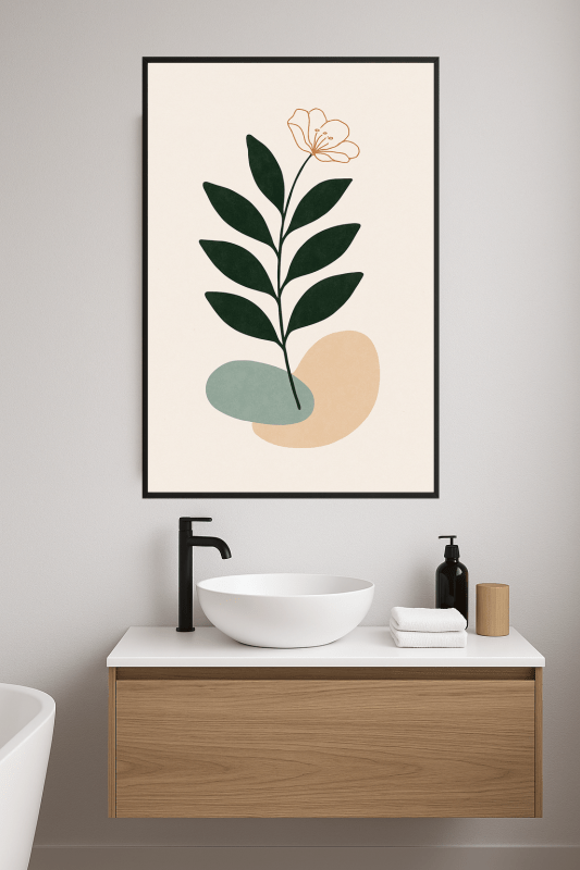 Nowoczesny Druk Sztuki Roślinnej - CasaNookDecor