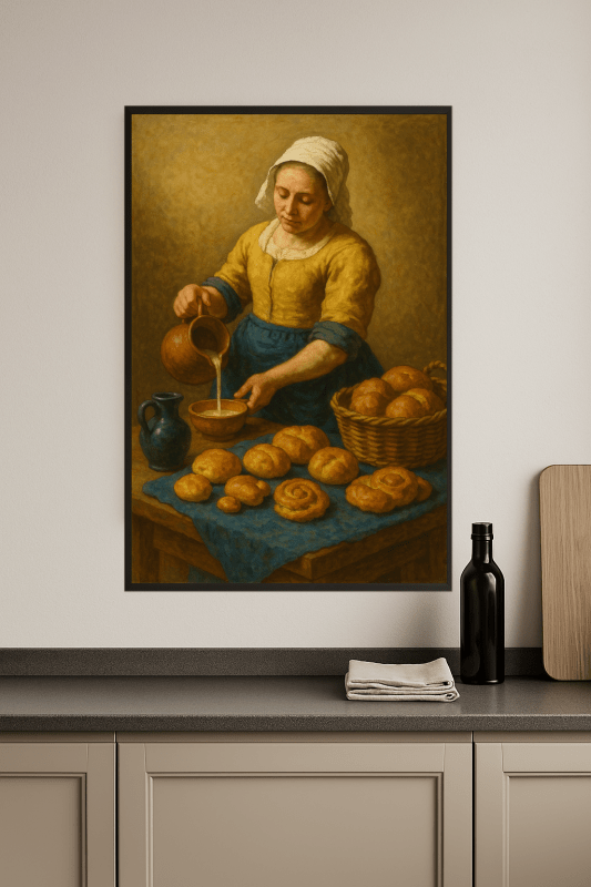 Obraz Kobiety Nalewającej Mleko - CasaNookDecor