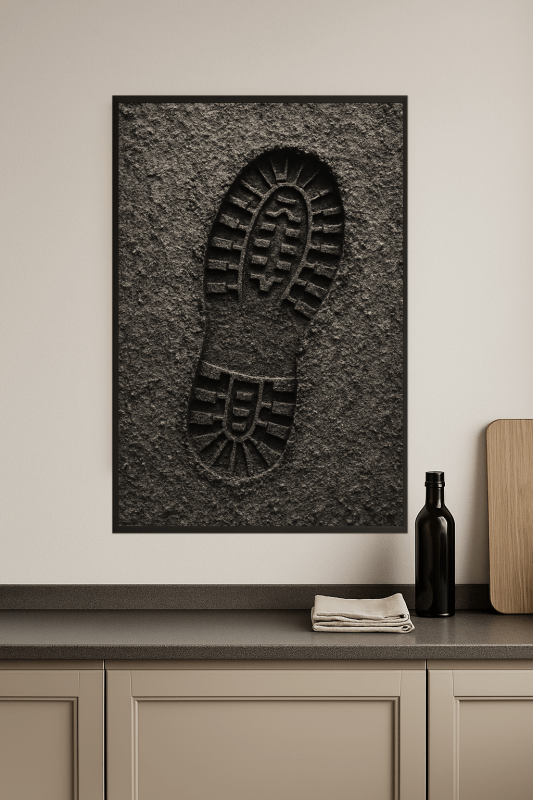Odcisk Buta Blisko - CasaNookDecor