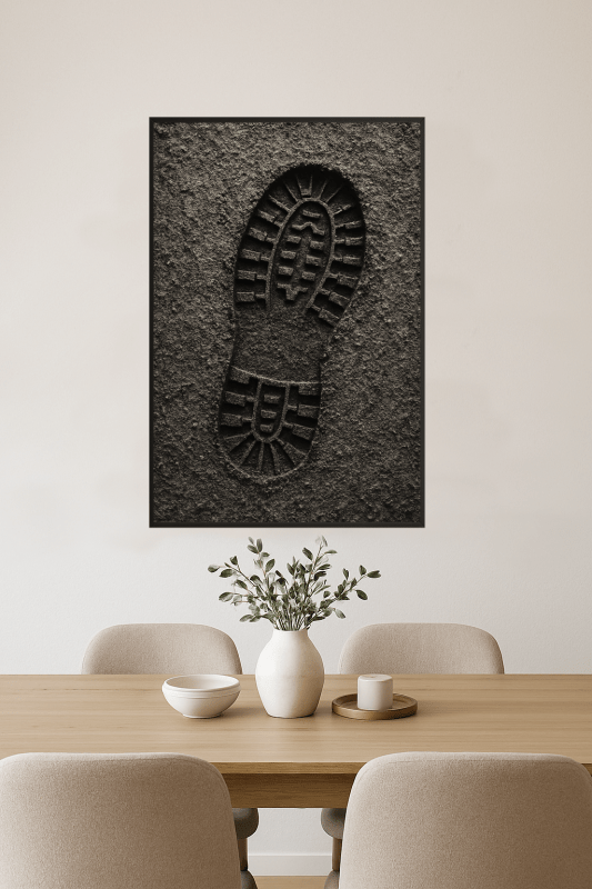Odcisk Buta Blisko - CasaNookDecor