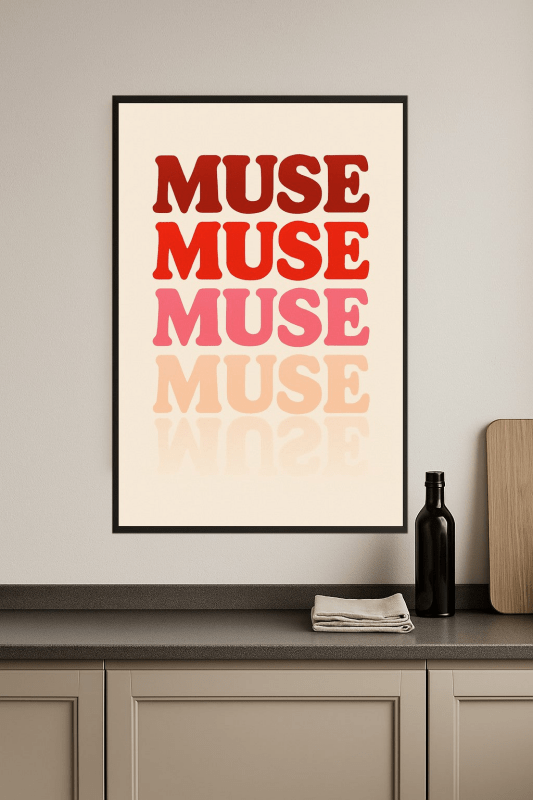 Odważna Muza: Sztuka Typografii - CasaNookDecor