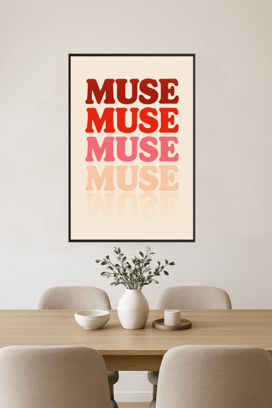 Odważna Muza: Sztuka Typografii - CasaNookDecor