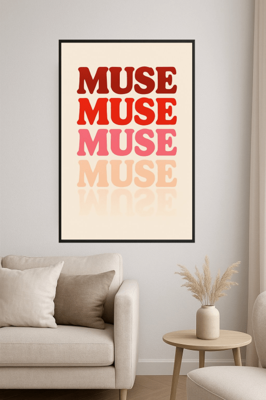 Odważna Muza: Sztuka Typografii - CasaNookDecor