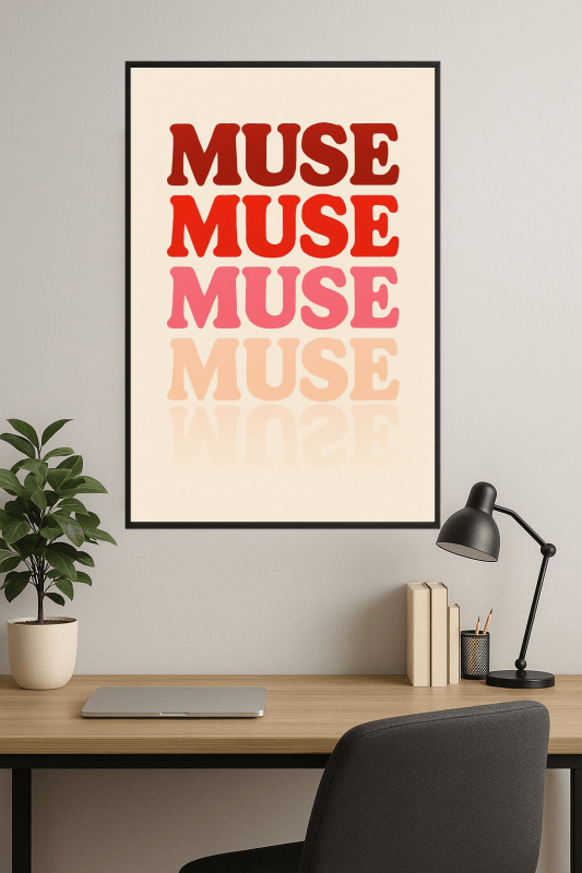 Odważna Muza: Sztuka Typografii - CasaNookDecor