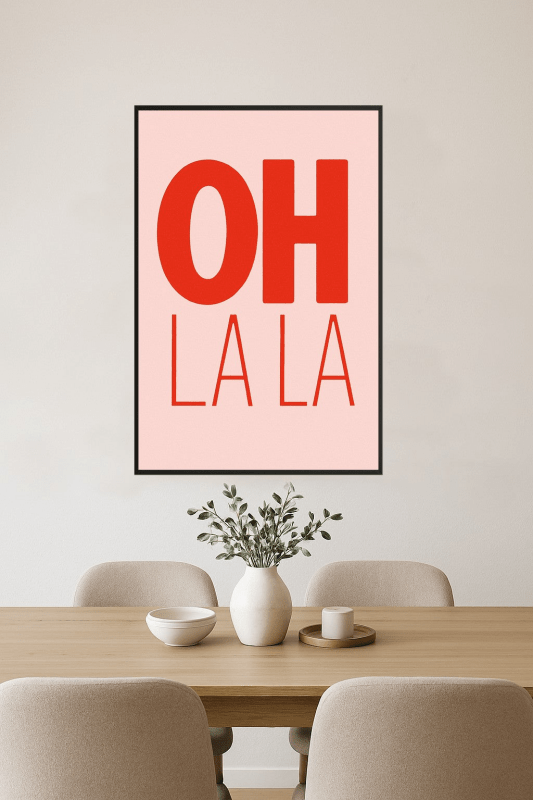 Oh La La Sztuka Ścienna - CasaNookDecor