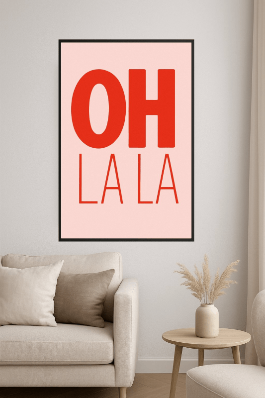 Oh La La Sztuka Ścienna - CasaNookDecor