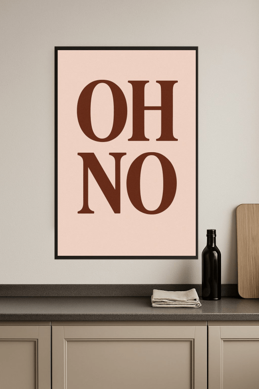 Oh No Sztuka Ścienna - CasaNookDecor