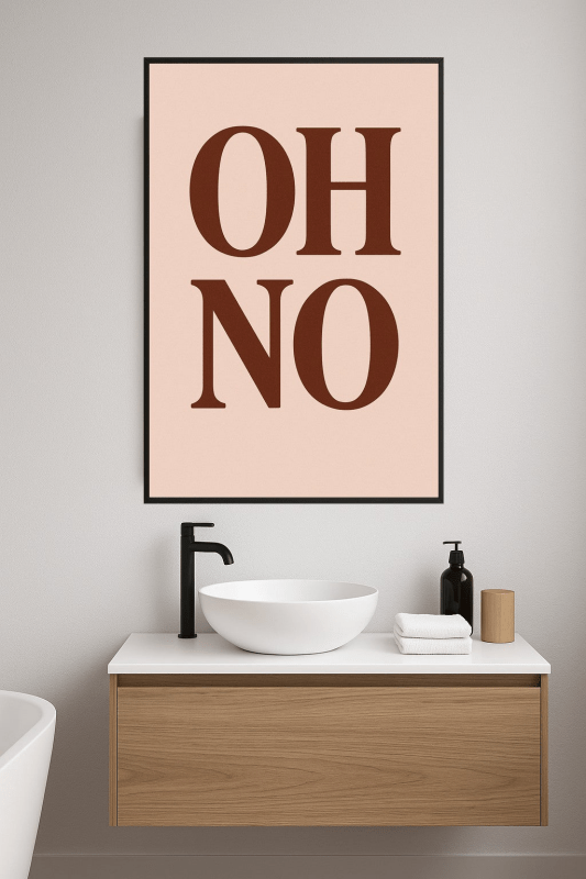 Oh No Sztuka Ścienna - CasaNookDecor