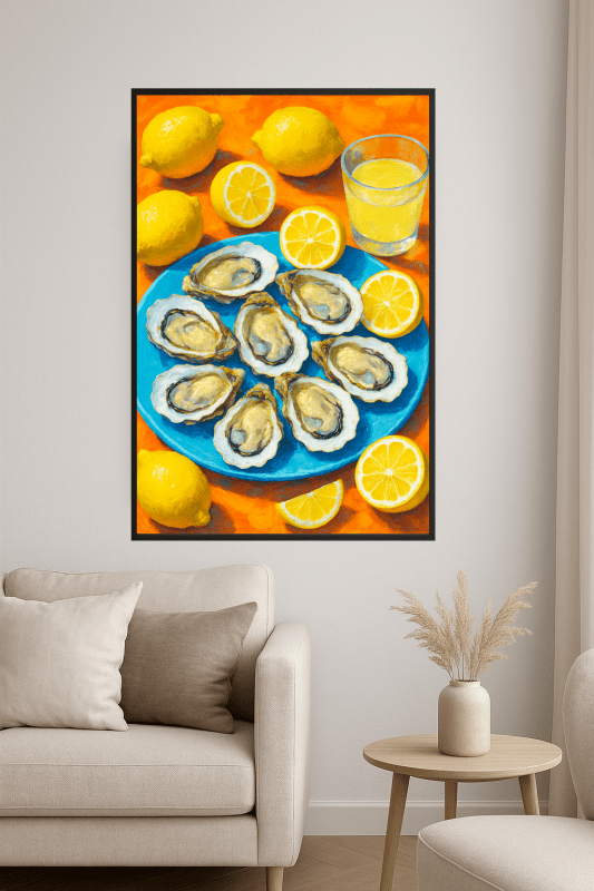 Ostrygi I Cytryny - Druk Sztuki - CasaNookDecor