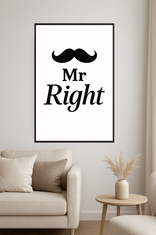 Pan Idealny Sztuka Ścienna - CasaNookDecor