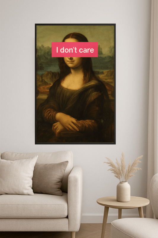 Parodia Sztuki Mona Lisy - CasaNookDecor