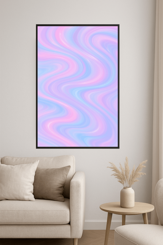 Pastelowy Wir Abstrakcyjnej Sztuki - CasaNookDecor