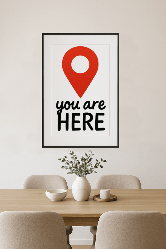 Pin Lokalizacji 'Jesteś Tutaj' - CasaNookDecor