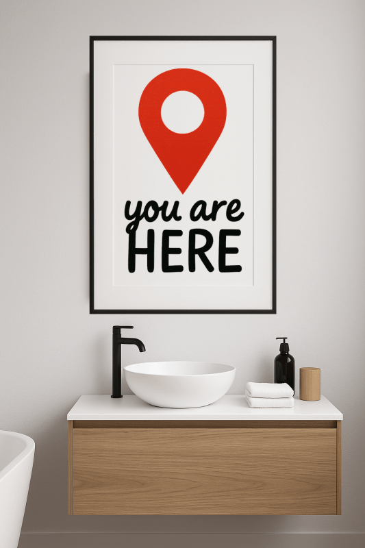 Pin Lokalizacji 'Jesteś Tutaj' - CasaNookDecor