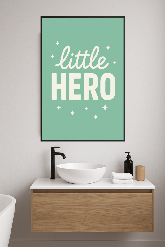 Plakat Małego Bohatera - CasaNookDecor