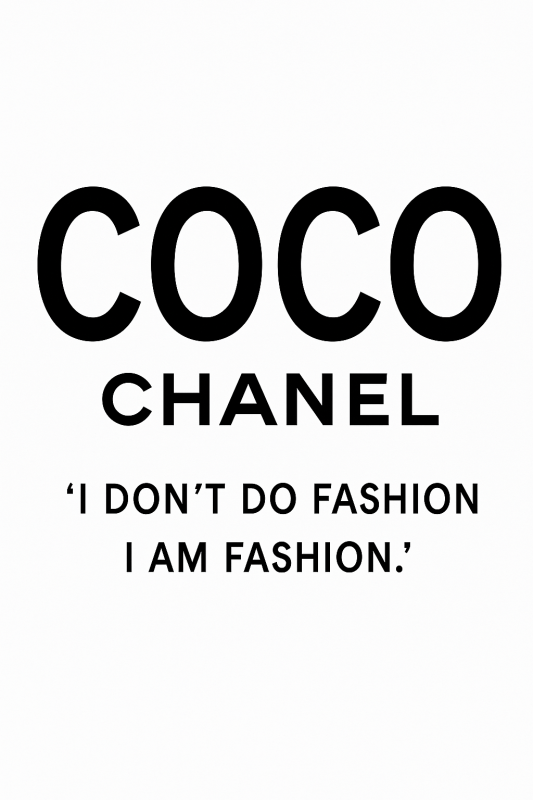 Plakat Minimalistyczny Coco Chanel - CasaNookDecor