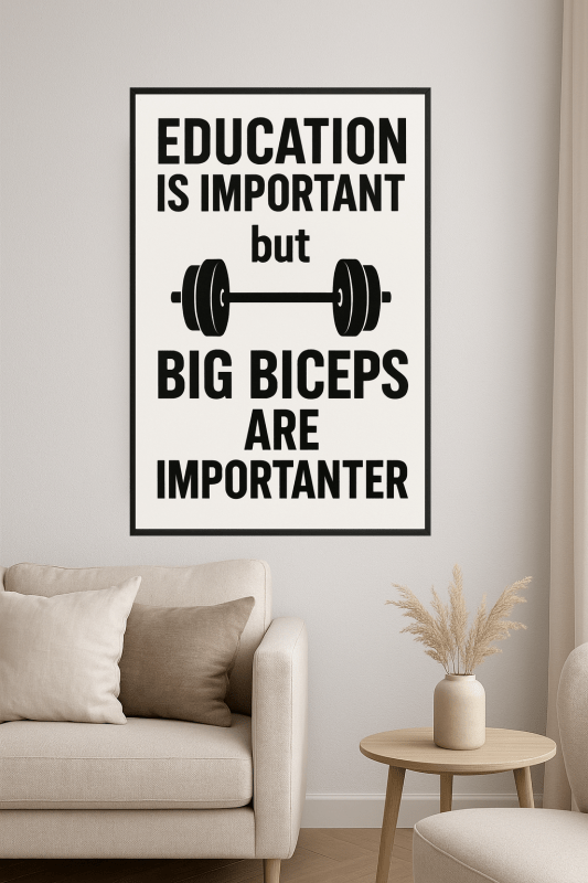 Plakat Motywacyjny Fitness - CasaNookDecor