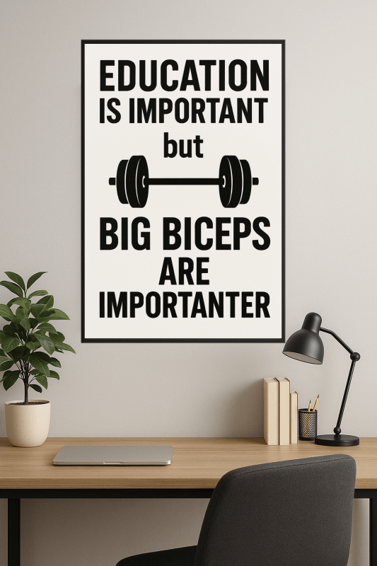 Plakat Motywacyjny Fitness - CasaNookDecor