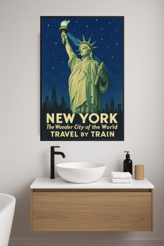 Plakat Podróżniczy Po Nowym Jorku - CasaNookDecor