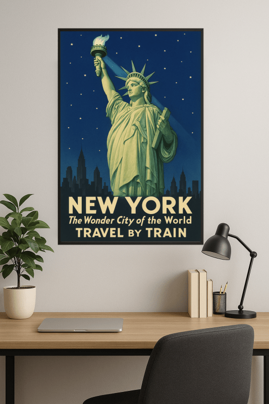 Plakat Podróżniczy Po Nowym Jorku - CasaNookDecor