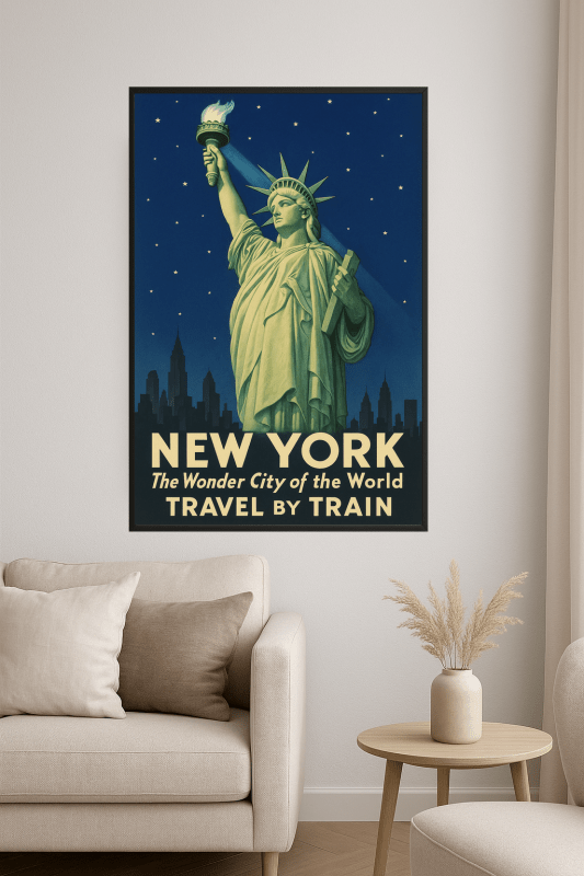 Plakat Podróżniczy Po Nowym Jorku - CasaNookDecor