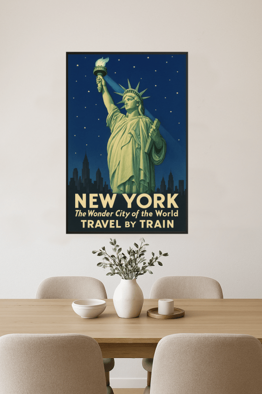 Plakat Podróżniczy Po Nowym Jorku - CasaNookDecor