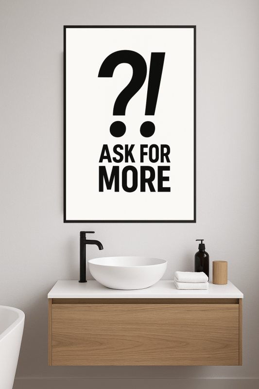 Plakat 'Proś O Więcej' - CasaNookDecor