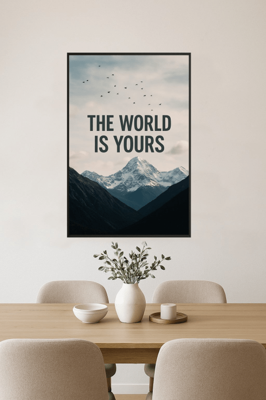 Plakat: Świat Należy Do Ciebie - CasaNookDecor