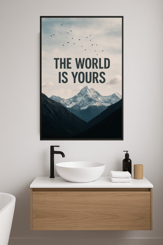 Plakat: Świat Należy Do Ciebie - CasaNookDecor