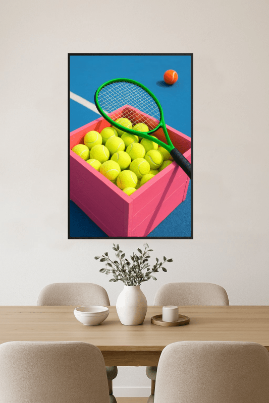 Plakat Sztuki Mecz Tenisowy - CasaNookDecor