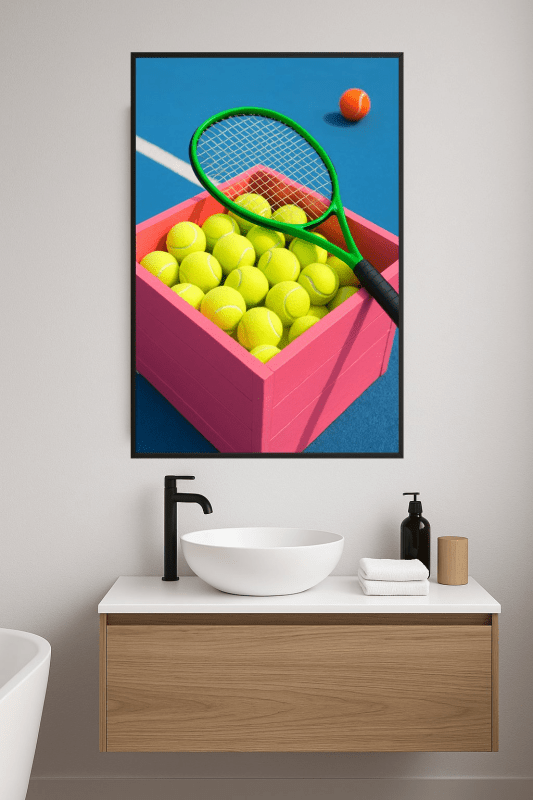 Plakat Sztuki Mecz Tenisowy - CasaNookDecor