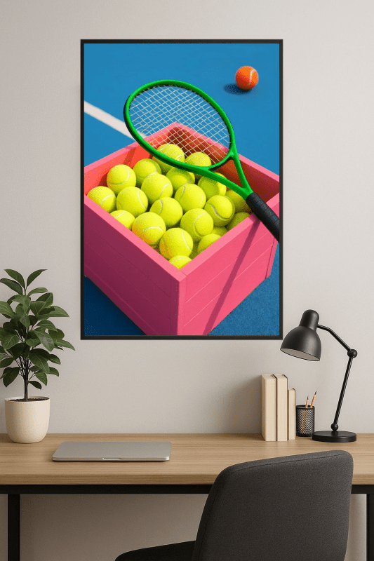 Plakat Sztuki Mecz Tenisowy - CasaNookDecor