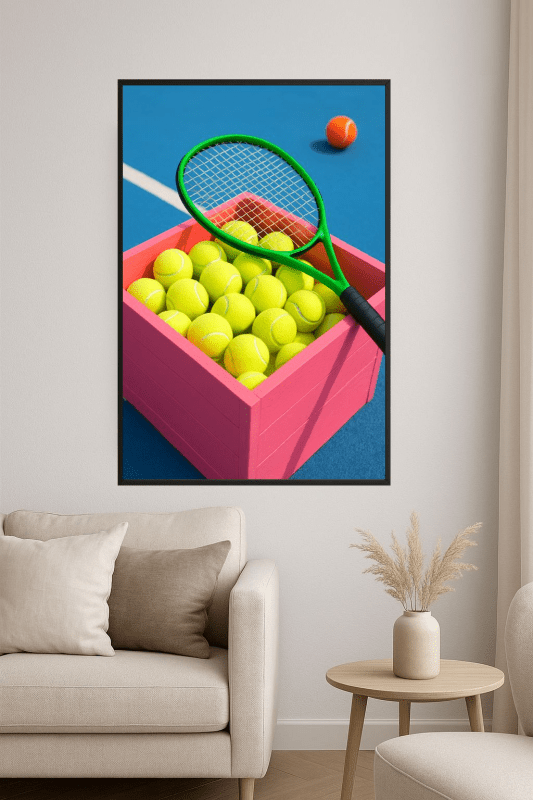 Plakat Sztuki Mecz Tenisowy - CasaNookDecor