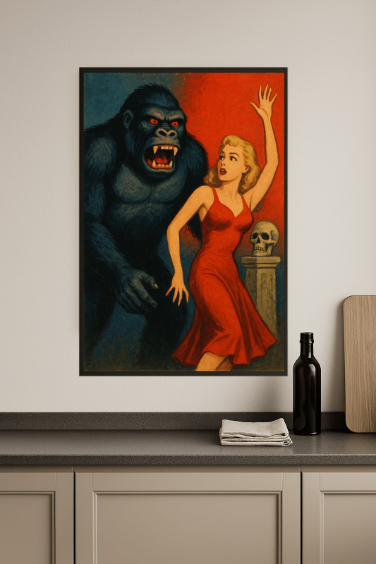 Plakat Vintage King Konga - CasaNookDecor