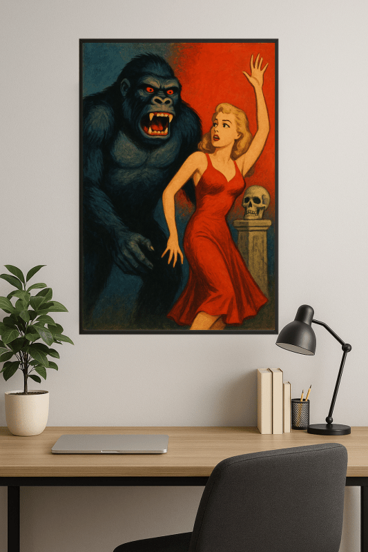 Plakat Vintage King Konga - CasaNookDecor