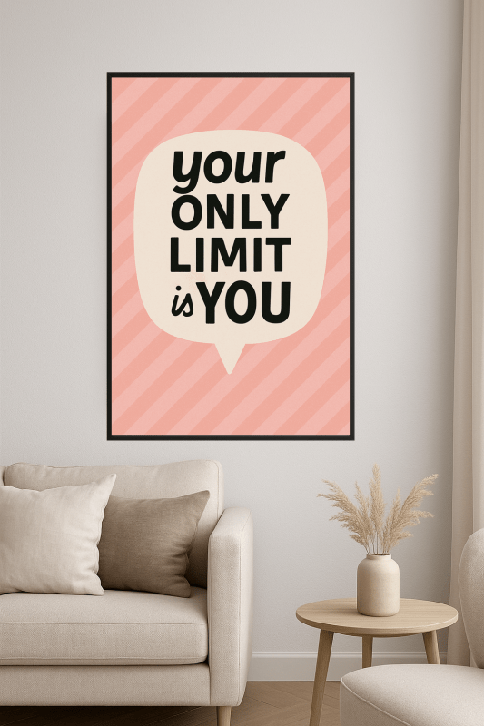 Plakat z Motywującym Cytatem - CasaNookDecor