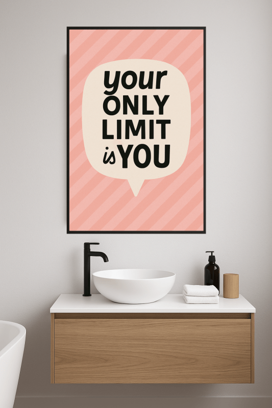 Plakat z Motywującym Cytatem - CasaNookDecor