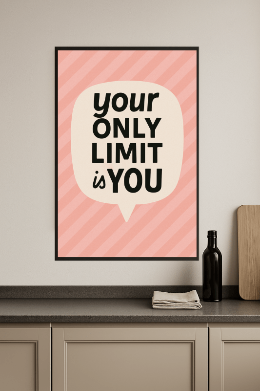 Plakat z Motywującym Cytatem - CasaNookDecor