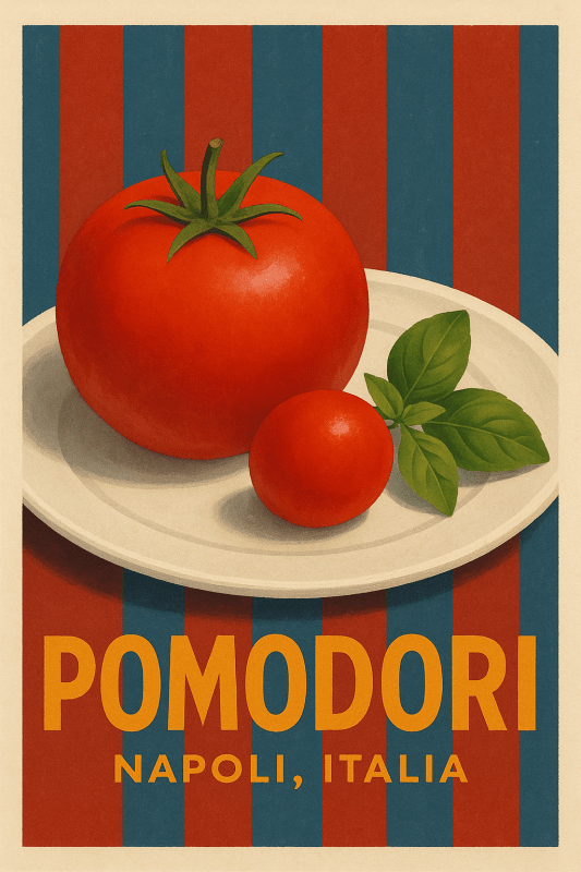 Pomidory Napoli - Druk Artystyczny - CasaNookDecor